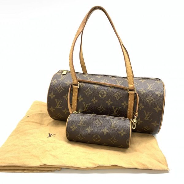 1240001032306 10 Louis Vuitton Papillon 30 Monogram Pouch Hand Bag Brown