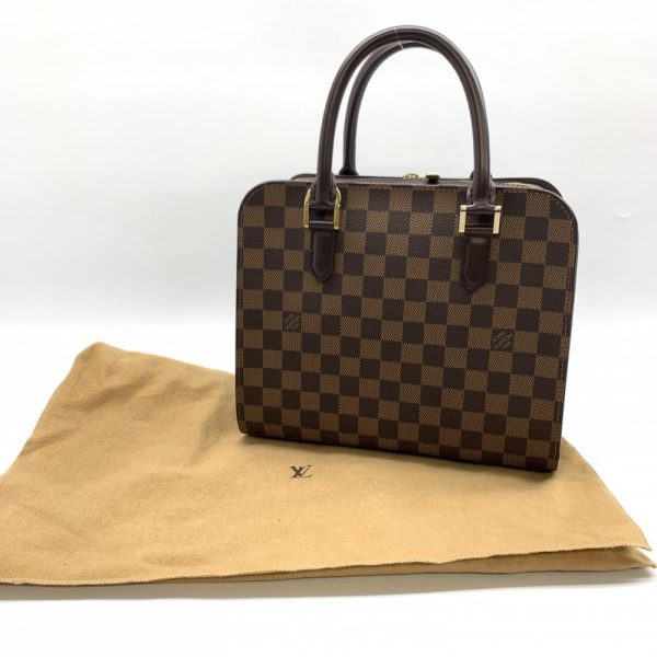 1240001033565 10 Louis Vuitton Triana Damier Handbag Brown