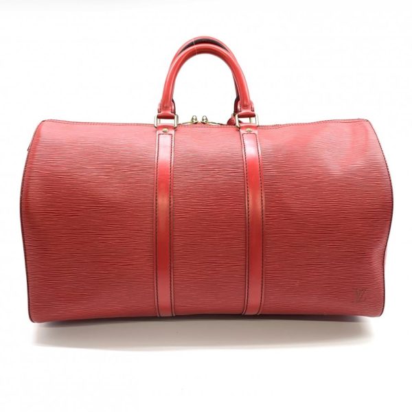 1240001033834 4 LOUIS VUITTON Keepall 45 Castilian Boston Travel Luggage Bag Red