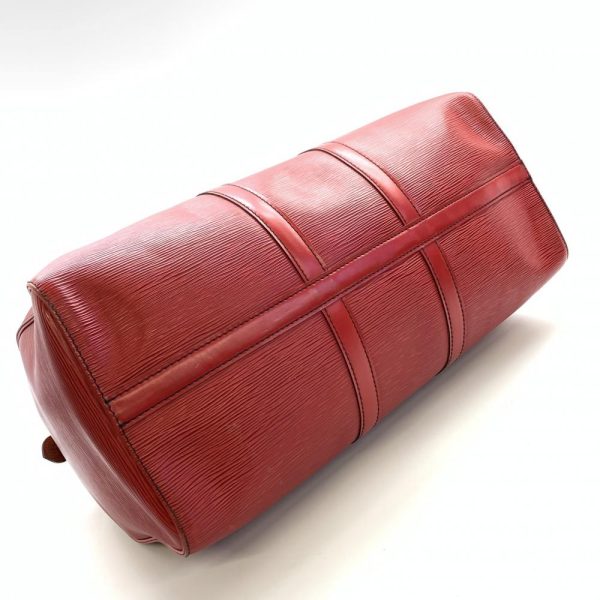 1240001033834 5 LOUIS VUITTON Keepall 45 Castilian Boston Travel Luggage Bag Red