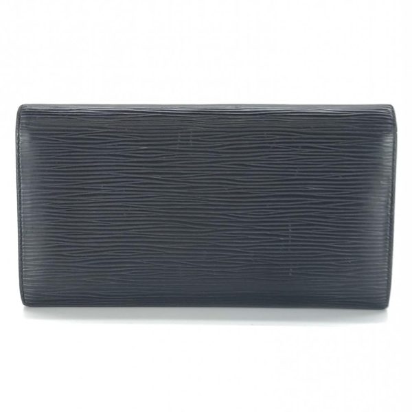 1240001033857 3 Louis Vuitton Epi Pochette Portomone Wallet Black