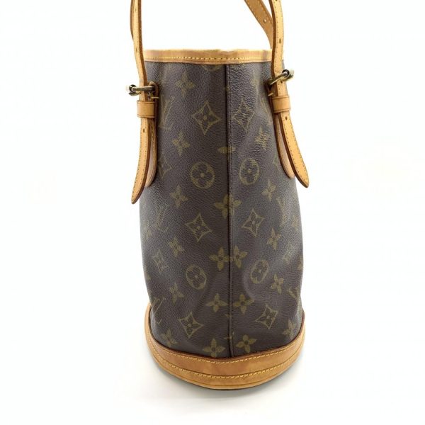 1240001034173 2 Louis Vuitton Bucket PM Monogram Tote Bag Brown