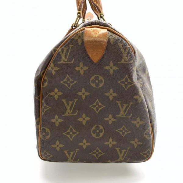 1240001034264 3 Louis Vuitton Speedy 30 Monogram Handbag Brown