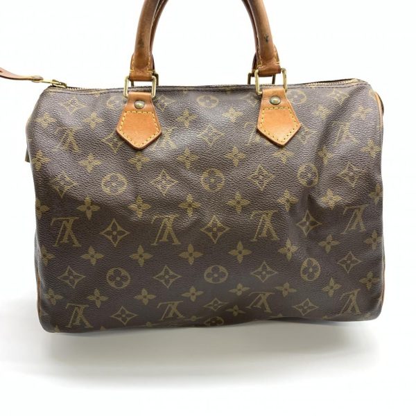 1240001034264 4 Louis Vuitton Speedy 30 Monogram Handbag Brown