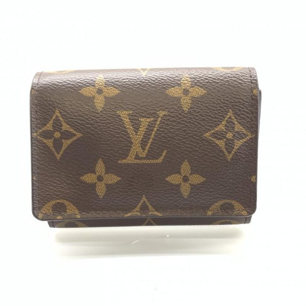 1240001034311 1 Louis Vuitton Anvelop Cult Devisit Monogram Card Case Brown