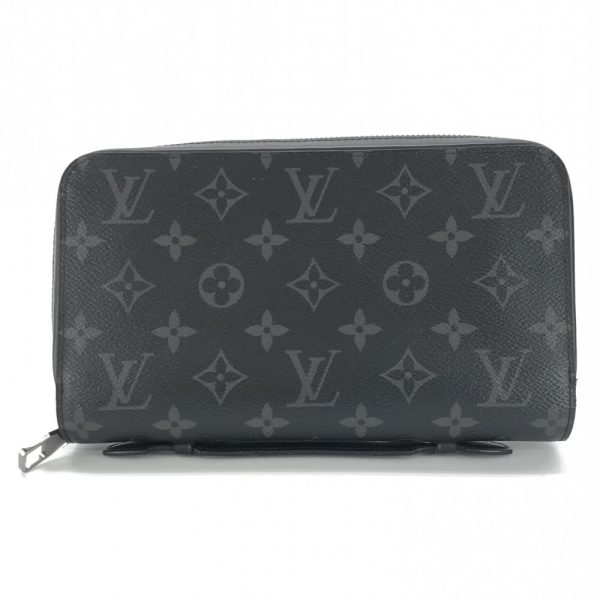 1240001034312 1 Louis Vuitton Zippy XL Monogram Eclipse Wallet Gray