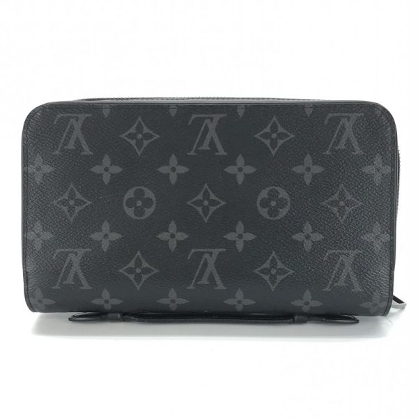 1240001034312 3 Louis Vuitton Zippy XL Monogram Eclipse Wallet Gray