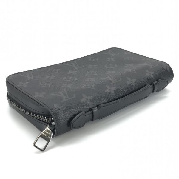 1240001034312 4 Louis Vuitton Zippy XL Monogram Eclipse Wallet Gray