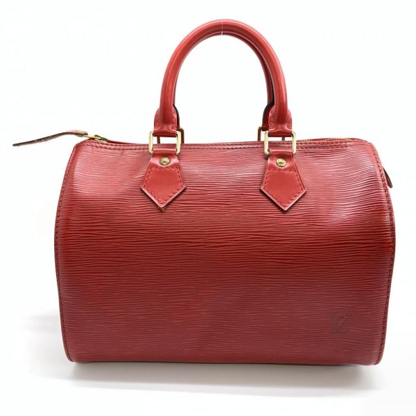 1240001034401 1 Louis Vuitton Epi Speedy 25 Handbag Red