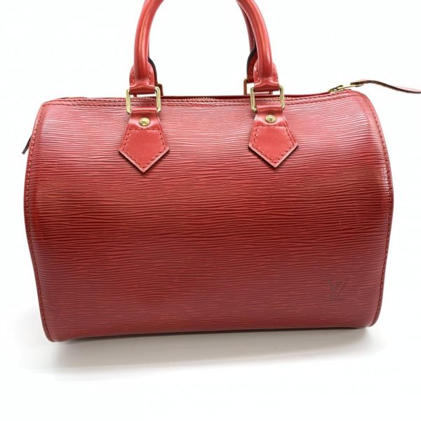 1240001034401 3 Louis Vuitton Epi Speedy 25 Handbag Red