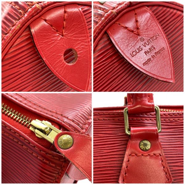 1240001034401 8 Louis Vuitton Epi Speedy 25 Handbag Red