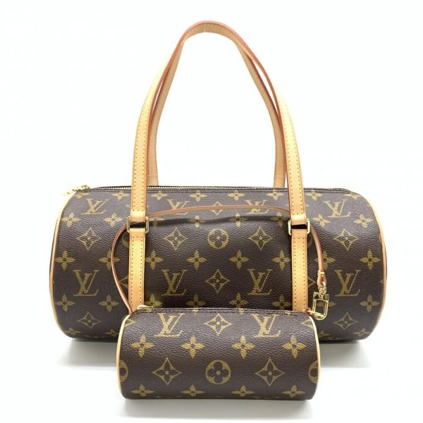 1240001034582 1 Louis Vuitton Papillon 30 Monogram Handbag Brown