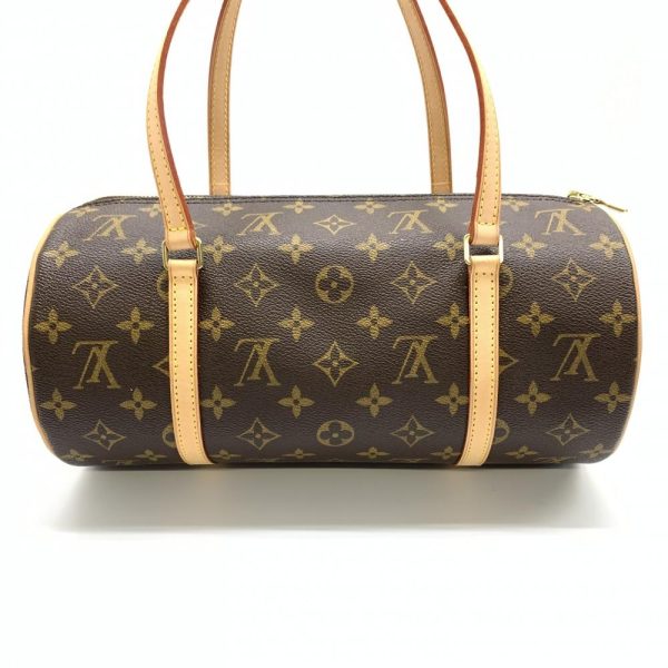 1240001034582 4 Louis Vuitton Papillon 30 Monogram Handbag Brown