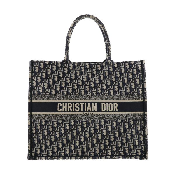 1240001034618 1 Dior Book Small Tote Bag Oblique Navy