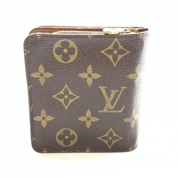 1240001035172 3 1 Louis Vuitton Compact Zip Folding Wallet Monogram Brown