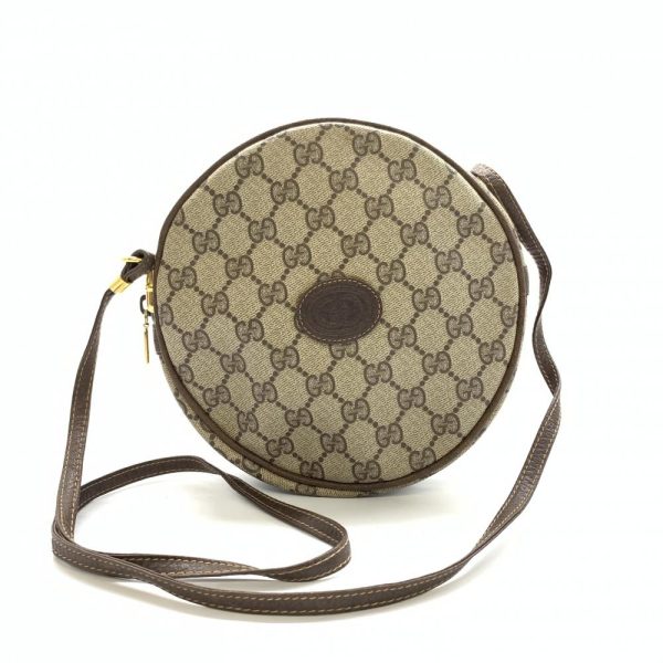 1240001035238 1 Gucci GG Plus Round Shape Crossbody Shoulder Bag Old Gucci