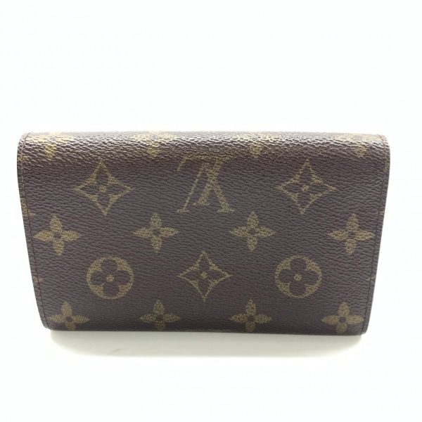 1240001035496 3 Louis Vuitton Portomone Bier Tresor Bifold Wallet Monogram Brown