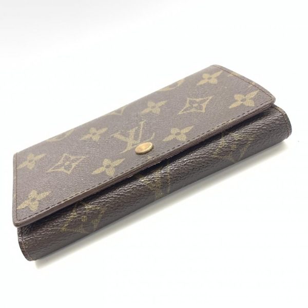 1240001035496 4 Louis Vuitton Portomone Bier Tresor Bifold Wallet Monogram Brown