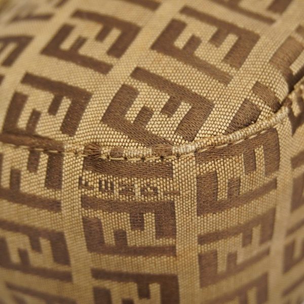 1240001035646 9 Fendi Zucca Mamma Nylon Canvas Bucket Bag Brown