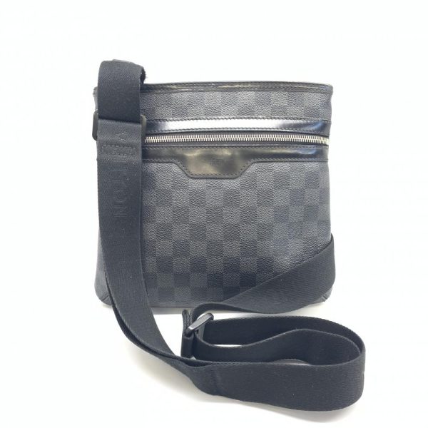 1240001035663 1 Louis Vuitton Thomas Shoulder Bag Damier Graphite Black Gray