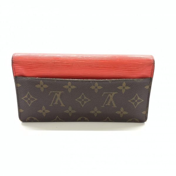 1240001035720 3 Louis Vuitton Portefeuille Marie Roulon Long Wallet Monogram Brown Red