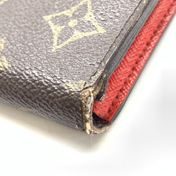 1240001035720 4 Louis Vuitton Portefeuille Marie Roulon Long Wallet Monogram Brown Red