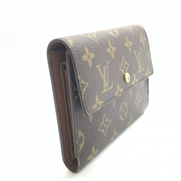 1240001035755 2 Louis Vuitton Porte Tresor Etuit Papier Trifold Wallet Monogram Brown