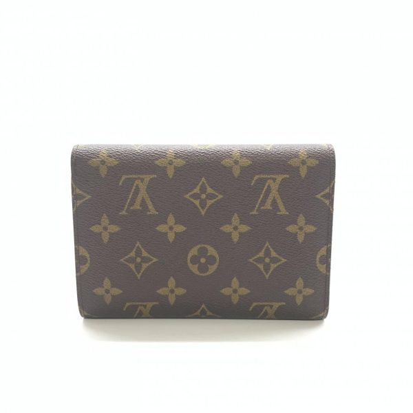 1240001035755 3 Louis Vuitton Porte Tresor Etuit Papier Trifold Wallet Monogram Brown