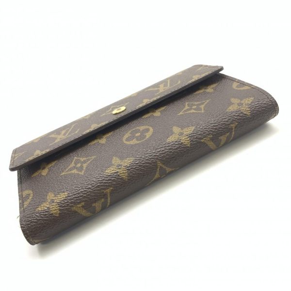 1240001035755 4 Louis Vuitton Porte Tresor Etuit Papier Trifold Wallet Monogram Brown