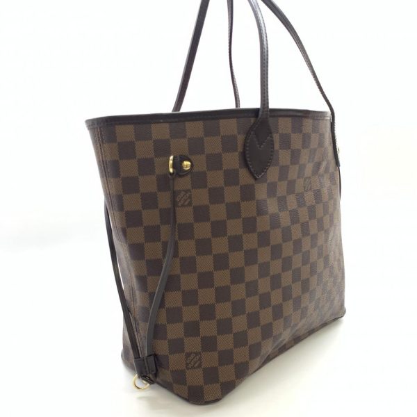 1240001035896 2 Louis Vuitton Neverfull Mm Tote Bag Shoulder Bag Damier Brown