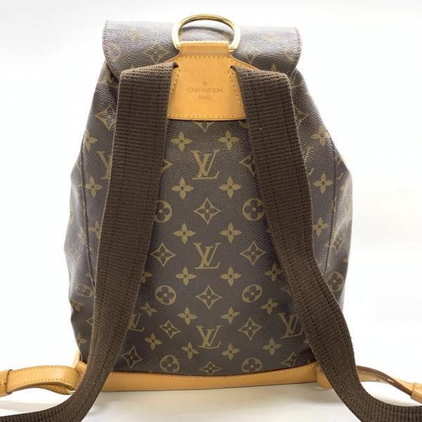 1240001036183 3 Louis Vuitton Monsouris Gm Bag Pack Rucksack Monogram Brown