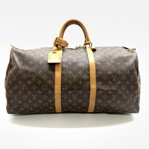 1240001036319 1 Louis Vuitton Keepall 55 Boston Bag Monogram Brown