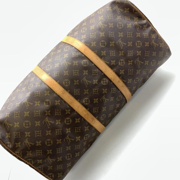 1240001036319 4 Louis Vuitton Keepall 55 Boston Bag Monogram Brown