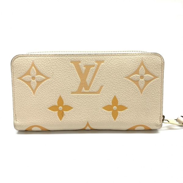 1240001036441 3 Louis Vuitton Zippy Wallet Monogram Empreinte Creme Saffron