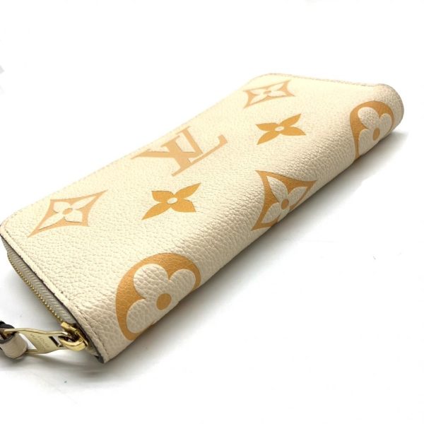 1240001036441 4 Louis Vuitton Zippy Wallet Monogram Empreinte Creme Saffron