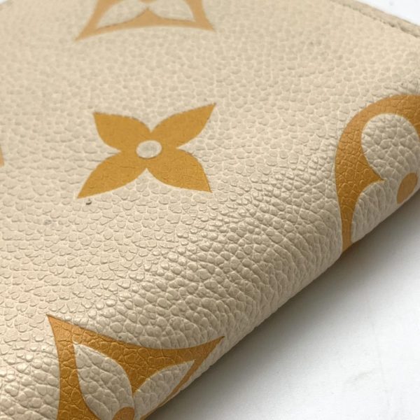 1240001036441 6 Louis Vuitton Zippy Wallet Monogram Empreinte Creme Saffron