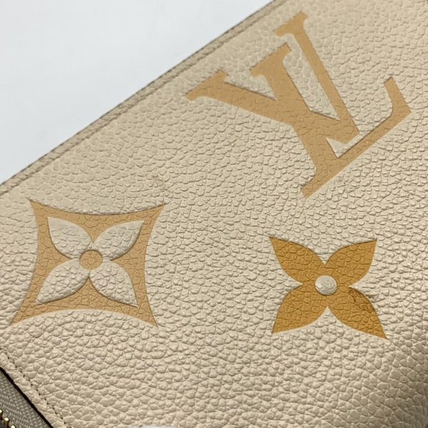 1240001036441 7 Louis Vuitton Zippy Wallet Monogram Empreinte Creme Saffron