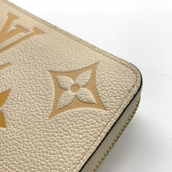 1240001036441 8 Louis Vuitton Zippy Wallet Monogram Empreinte Creme Saffron