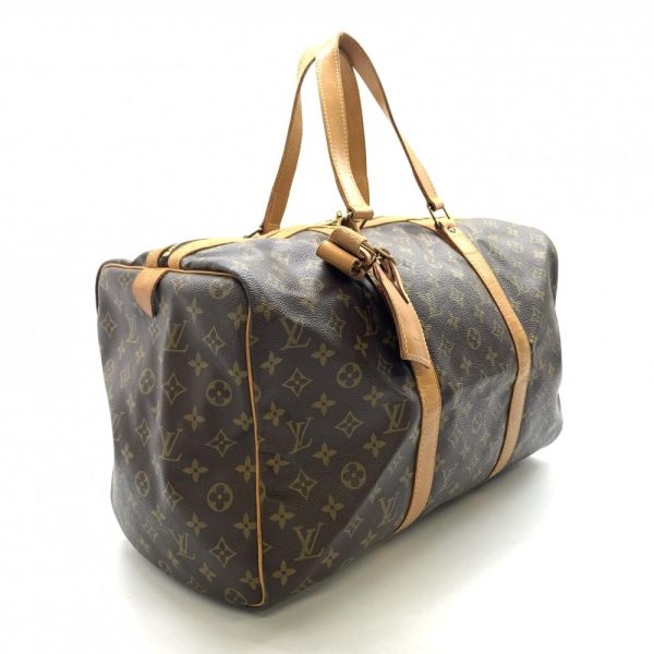 1240001036470 2 Louis Vuitton Saxouple 45 Boston Bag Monogram Brown