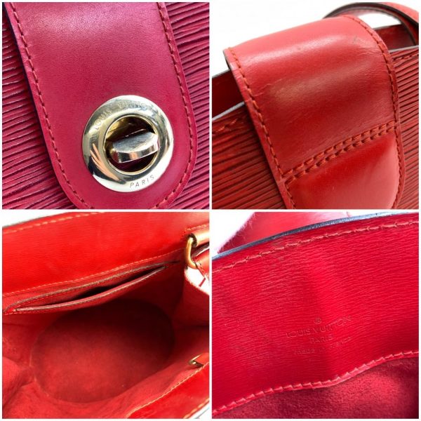 1240001036578 10 Louis Vuitton Epi Cluny Shoulder Bag Leather Red