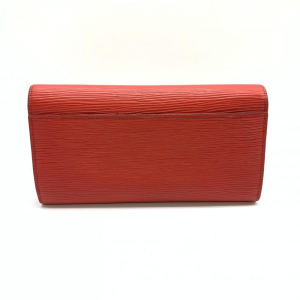 1240001036579 3 Louis Vuitton Epi Portefeuille Sara Long Wallet Leather Red