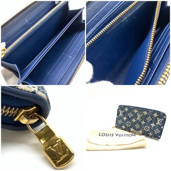 1240001036651 10 Louis Vuitton Zippy Wallet Monogram Denim Long Wallet