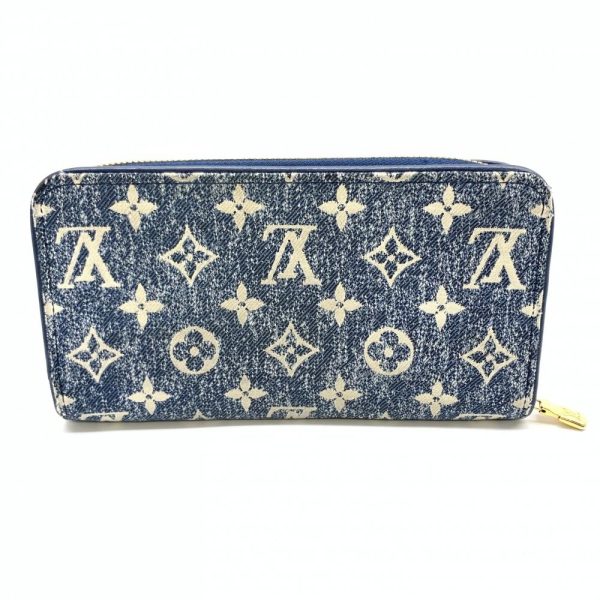 1240001036651 4 Louis Vuitton Zippy Wallet Monogram Denim Long Wallet