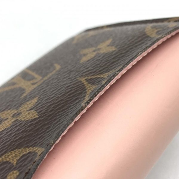 1240001036694 8 Louis Vuitton Portefeuille Zoe Trifold Wallet Monogram Brown Pink