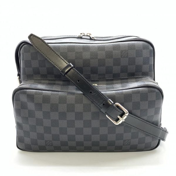 1240001037000 1 Louis Vuitton Io Shoulder Bag Damier Graphite Black