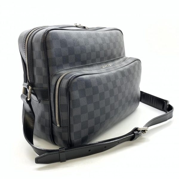 1240001037000 2 Louis Vuitton Io Shoulder Bag Damier Graphite Black