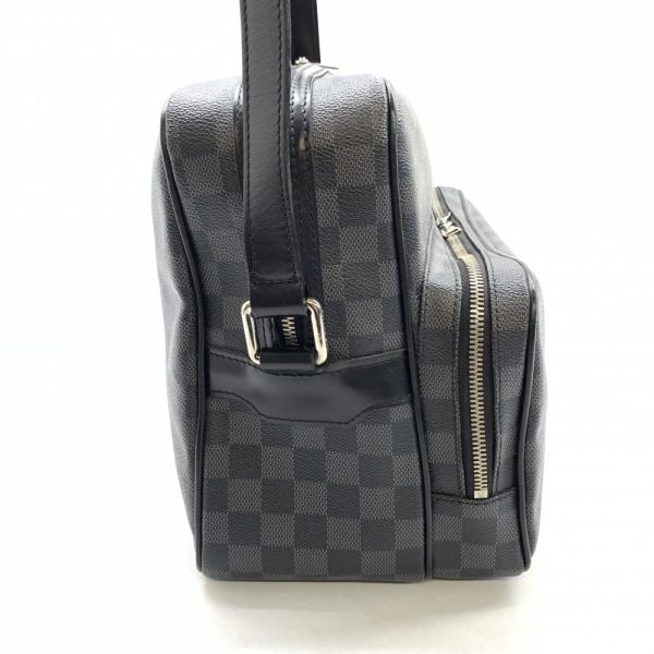 1240001037000 3 Louis Vuitton Io Shoulder Bag Damier Graphite Black