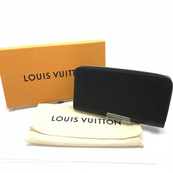 1240001037019 9 Louis Vuitton Zippy Wallet Long Wallet Epi Leather Black