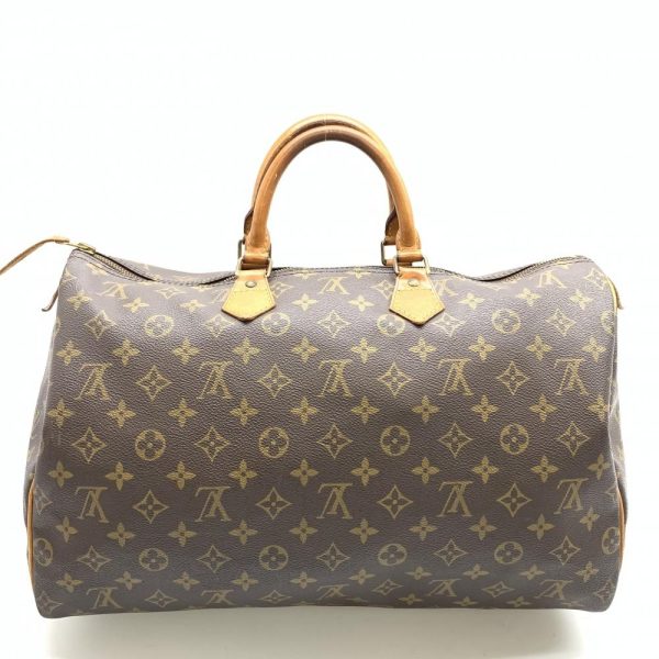 1240001037107 3 Louis Vuitton Speedy 40 Handbag Boston Bag Monogram Brown Beige