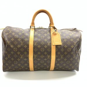 1240001037127 1 Louis Vuitton Croissant PM Monogram Canvas Handbag Brown